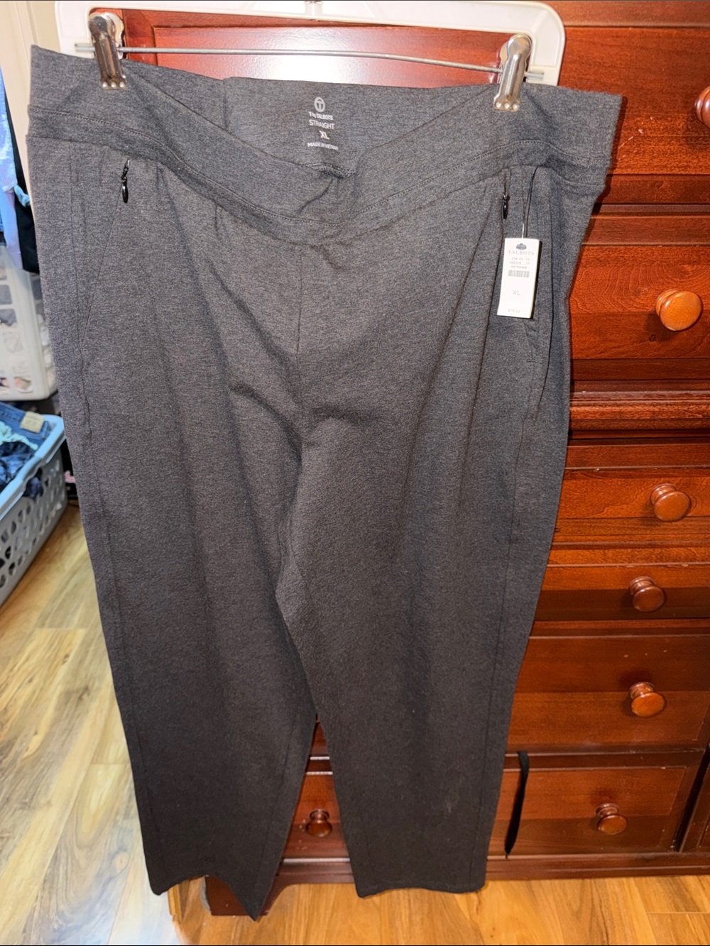 Talbots Dark Charcoal Pull-On Dress Pants